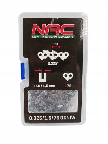 Sägeketten NAC Sägekette 50 cm 20" 325/1,5 mm 76 Glieder