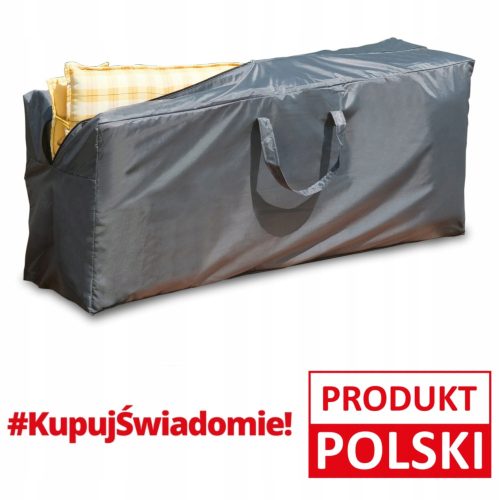 Abdeckung für Gartenmöbel - Gartenbezug für Kissen 125 x 41 x 50 cm, grau