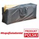 Abdeckung für Gartenmöbel - Gartenbezug für Kissen 125 x 41 x 50 cm, grau