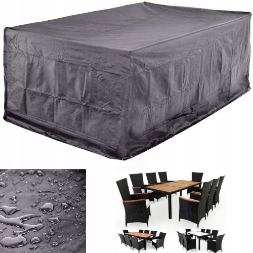 Abdeckung für Gartenmöbel - Gartenabdeckung für das Set 308 x 138 x 98 cm, grau