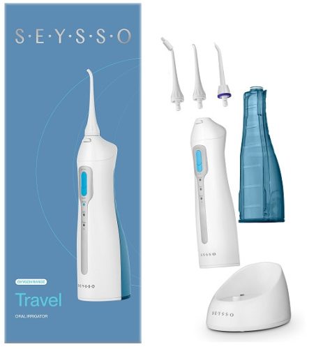  SEYSSO Oxygen kabelloser Irrigator weiß + 3 Spitzen