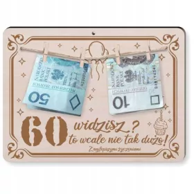   FRAME-Geschenk zum 60. GEBURTSTAG, sehen Sie, es ist nicht so viel