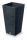  Prosperplast-Blumentopf, 29,5 cm x 29,5 x 55 cm, Durchmesser 26,5 cm, Kunststoff in Grau- und Silbertönen