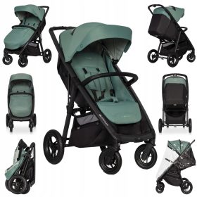  EasyGo Quantum Air Kinderwagen, schwarz und grün