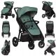  EasyGo Quantum Air Kinderwagen, schwarz und grün