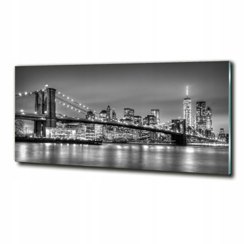 Bilder an der Wand Ein großes Glasbild der Brooklyn Bridge für das Wohnzimmer