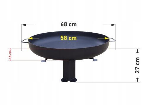  Garten Feuerstelle 58 cm Grill Lagerfeuer