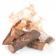 Keramische dekorative Holzscheite für einen Biokamin