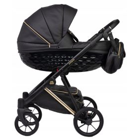  ONTARIO BLACK&GOLD KINDERWAGEN 3in1 ECO-LEDER + COSMO-SITZ