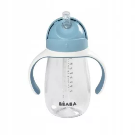  Beaba auslaufsicherer Becher mit Strohhalm 300 ml blau