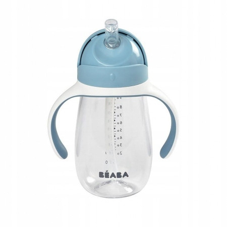  Beaba auslaufsicherer Becher mit Strohhalm 300 ml blau