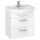 BADEZIMMERSCHRANK MIT HÄNGEWASCHBECKEN, WEISS, 50 cm