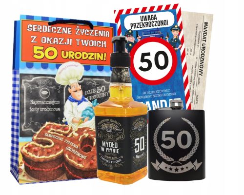  Geschenk zum 50. Geburtstag für einen Mann, Mann, Schwiegervater, Geschenkset!