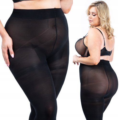  Große PUSH-UP-Strumpfhose COVER, schlankmachende PLUS-GRÖSSE