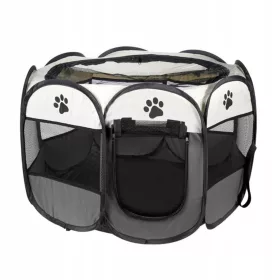    Laufstall aus Textilmaterial Chips mittlerer Hund 80 x 80 x 58 cm