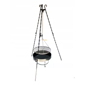  Gartengrill Dreibein Edelstahlrost + Feuerstelle 70cm