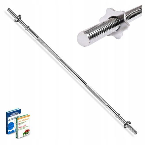  GERADE STANGE, 120 cm Durchmesser, 25 mm SAPHIR-LAUF, Vollstahl-Gewindeklemmen