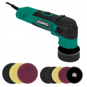    Vonroc 400W Doppelfunktionspolierer | Ø50 UND Ø75MM | 8 Pads im Lieferumfang enthalten