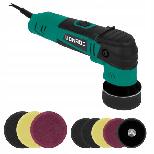  Vonroc 400W Doppelfunktionspolierer | Ø50 UND Ø75MM | 8 Pads im Lieferumfang enthalten