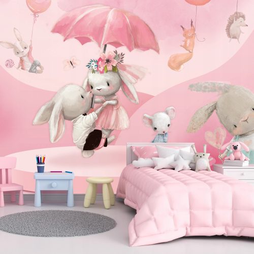 Kinderzimmer-Fototapete 400x280 rosa WALLPAPER