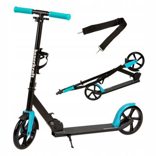  Großer faltbarer Roller 91–101 cm mit Wasserflaschenhalter