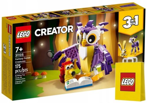  LEGO Creator 3 in 1 31125 Fantastische Waldkreaturen + LEGO Papiertüte