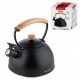 Wasserkocher und Teekannen Traditioneller Stahlkessel Florina 2,3 l, schwarz