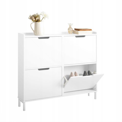  SoBuy Schuhschrank 100 x 91 x 19 cm weiß