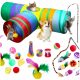  BestHurt Katzentunnel-SET SPIELZEUG FÜR KATZEN