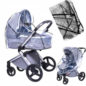  2IN1 REGENSCHUTZFOLIE FÜR GONDEL UND KINDERWAGEN