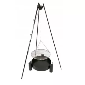  Dreibein Gartengrill INOX Rost 60cm Kamin fi 60