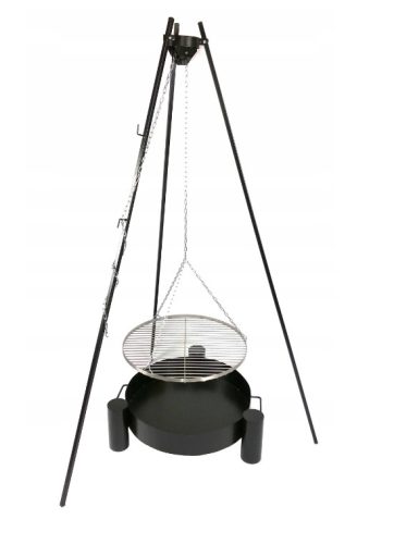  Dreibein Gartengrill INOX Rost 60cm Kamin fi 60