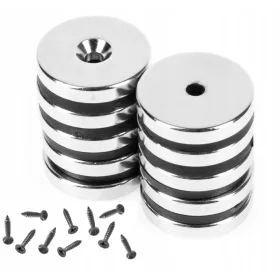 NEODYM-MAGNET FÜR SCHRAUBE 20x3 mm STARK - 10 STK