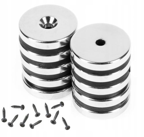 NEODYM-MAGNET FÜR SCHRAUBE 20x3 mm STARK - 10 STK