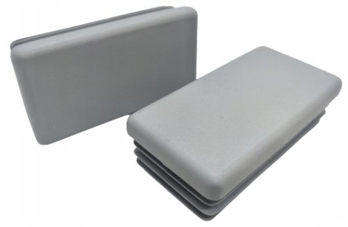 Stopfen und Kappen für Tore und Zäune Profilkappe 50x30 100ST GRAU