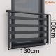 ALU BASIC Balkon Französisch 130cm Balustrade RAL