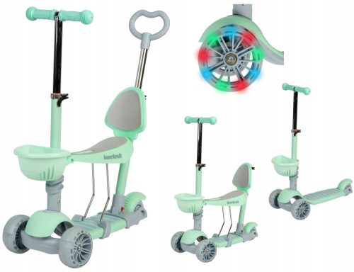  Dreirädriger Balance-Scooter, LED-Radfahrt