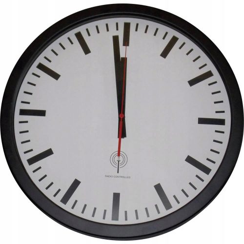 Uhr für zu Hause Eurochron Wanduhr weiß, schwarz 40cm
