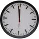 Uhr für zu Hause Eurochron Wanduhr weiß, schwarz 40cm