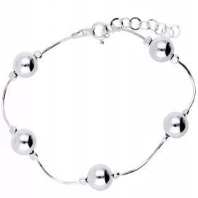  Damen-Kugelarmband aus 925er Silber, 925er SILBER