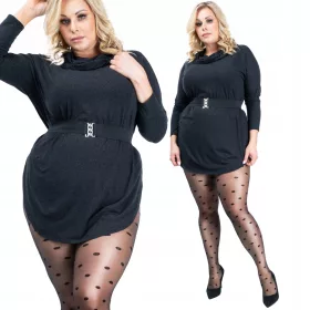 Strumpfhosen in PLUS SIZE, elegante Tupfenmuster