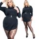  Strumpfhosen in PLUS SIZE, elegante Tupfenmuster