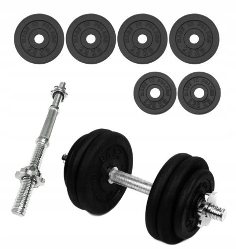  Verstellbare Gusseisenhanteln SportForFun 1x 15 kg