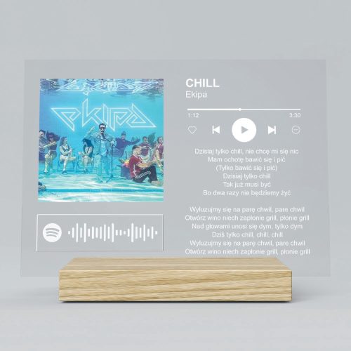  SPOTIFY SONG PLEXI ACRYLGLAS GESCHENK