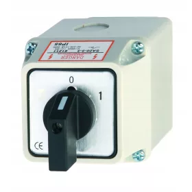 NOCKENSCHALTER 20A 0-1 3F IM IP65-GEHÄUSE