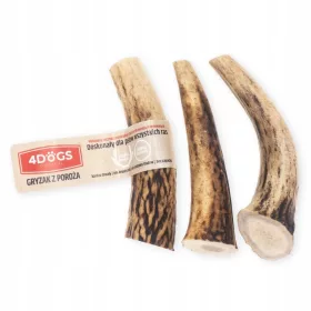  4DOGS Geweih, Hörner, Hundebeißring, 3er-Pack – S-Mix