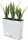  Prosperplast Blumentopf 58 cm x 18 x 49,8 cm, weißer Kunststoff
