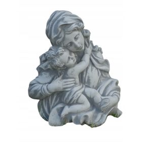  Betonfigur Maria mit Kind