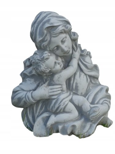  Betonfigur Maria mit Kind