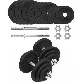  Verstellbare Gusseisenhanteln SportForFun 2x 20 kg